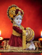 Image of laddu gopal krishna with clothes