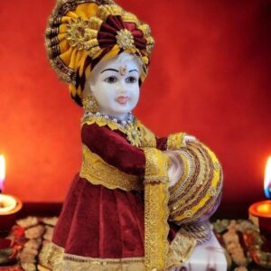 Image of laddu gopal krishna with clothes