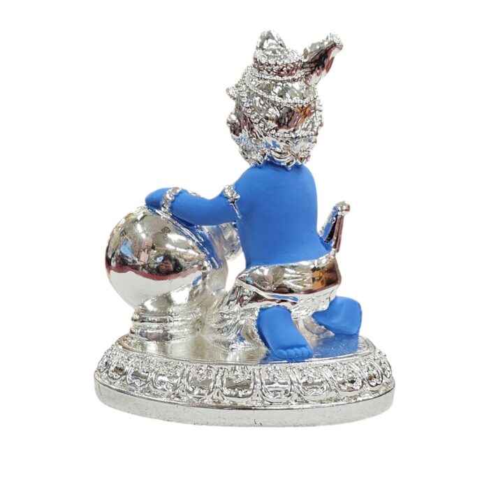 Lord Krishna-Makhan Chor - Silver coated