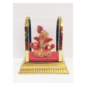 Ganesh Statue in a acrylic dome for Car Dashboard.