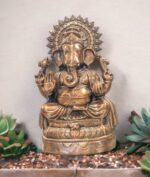 Large metal Ganesha statue 28 inches tall , for sale in Canada and the US.