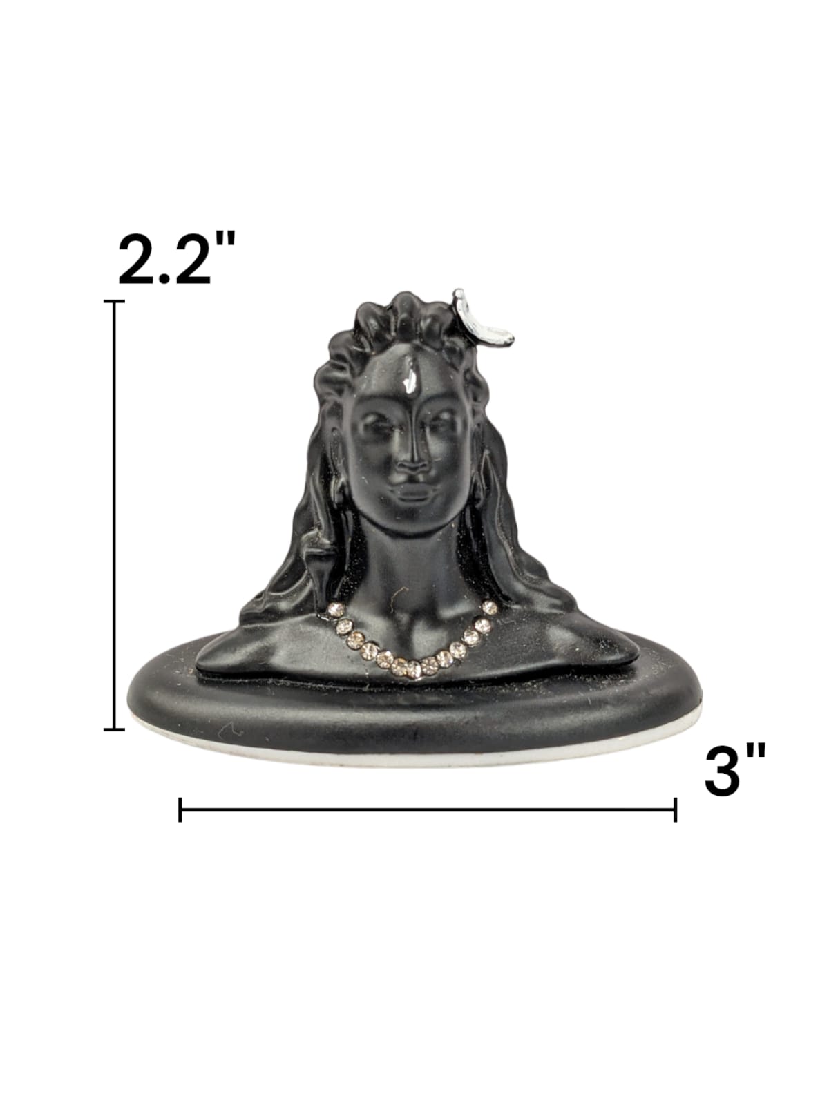 Image of Adiyogi with stones Shiva Car dashboard Idol for sale in Canada and the US