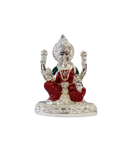 Image of Pure silver plated Lakshmi Idol for sale in Canada and US.