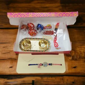 Tree of life - Evil eye rakhi chocolate hamper | Send Rakhi hamper to US