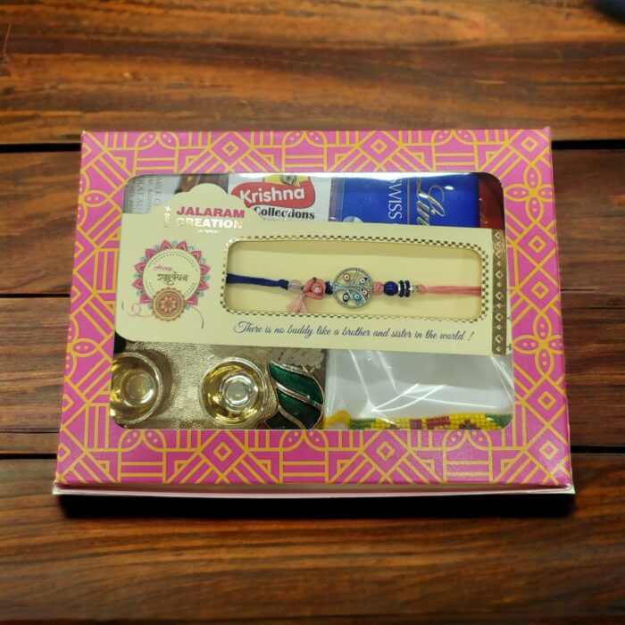 Tree of life - Evil eye rakhi chocolate combo