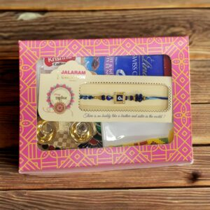 Evil eye Rakhi Hamper with Lindt Chocolates | D33