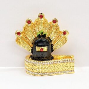 Car Dashboard statue of Sheshnaag on Shivling
