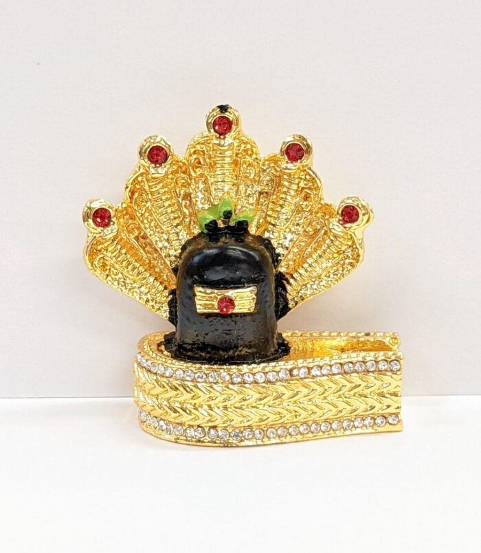 Car Dashboard statue of Sheshnaag on Shivling