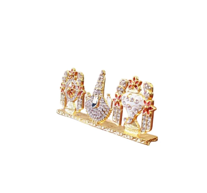 side view Image of Tirupati Balaji Stand - Shankh Chakra