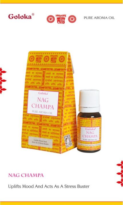 Image of set of 3 Goloka Pure Aroma Oil - Nag champa