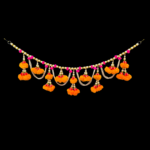 Image of Pearl and Marigold Toran used in Diwali Decorations in Canada and the US