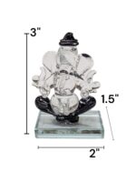 Image of Black double sided colored Ganesha Car Dashboard Idol in Canada and the US.