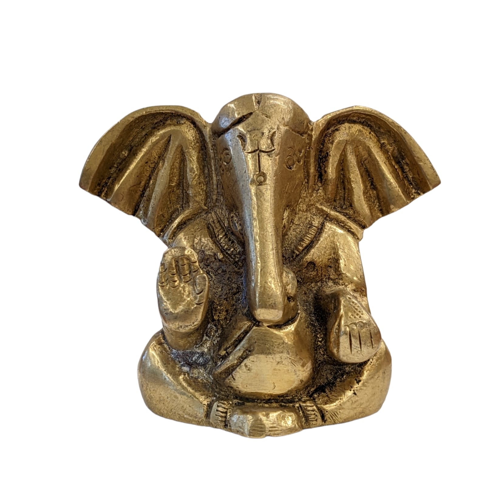 Image of a Brass Car Dashboard Idol of Ganesha