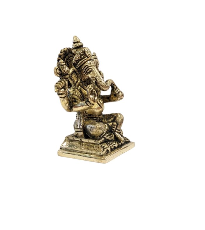 image of a brass Ganesha idol