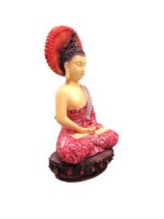 meditating buddha statue side view