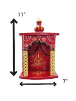 image a small sized mandir for home, This piece is a reflection of Jaipuri art . with dimensions