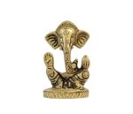 Image of a brass Ganesha Idol, it features a torsoless design for sale in Canada and US