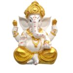Large sized lord Ganesh Idol with Golden dhoti | Large Ganesha Statue