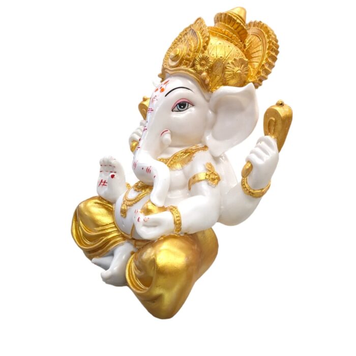 Large sized lord Ganesh Idol with Golden dhoti | Large Ganesha Statue