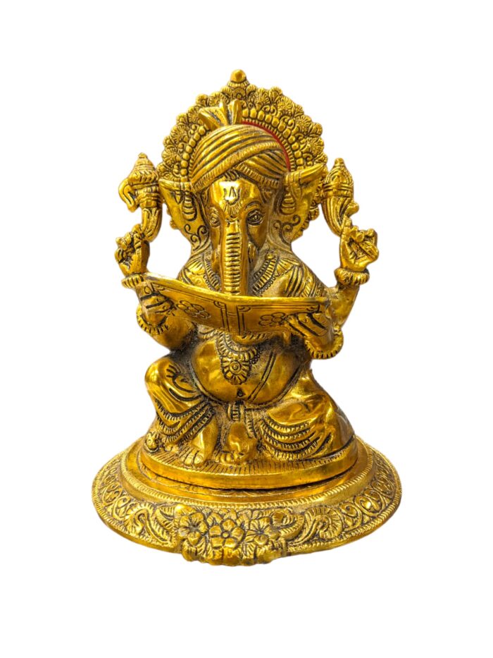 Ganesha Statue with account books - Gift for business