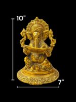 dimensions on the image showing Ganesha Statue with account books - Gift for business