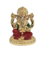 Image of a Gold plated idol of Ganesha for sale in Canada and US