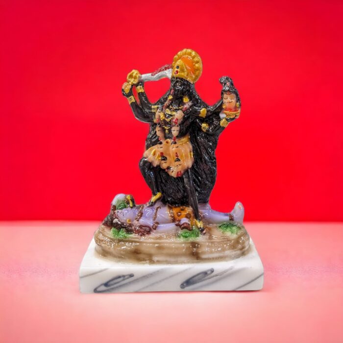 marble finish Idol of Goddess Kali - Hindu God statue for sale in Canada and the US.