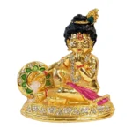 Image of krishna makhan chor sitting car dashboard Idol