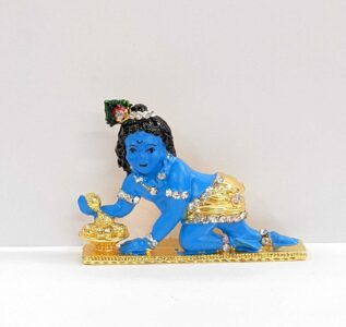 laddu gopal- krishna car dashboard idol