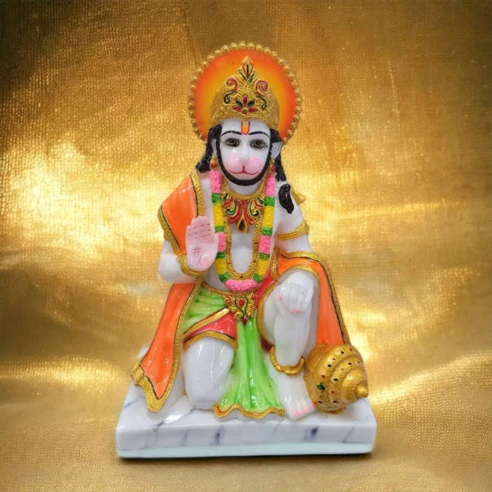 Large Hanuman Idol made from Marble dust - Poly stone