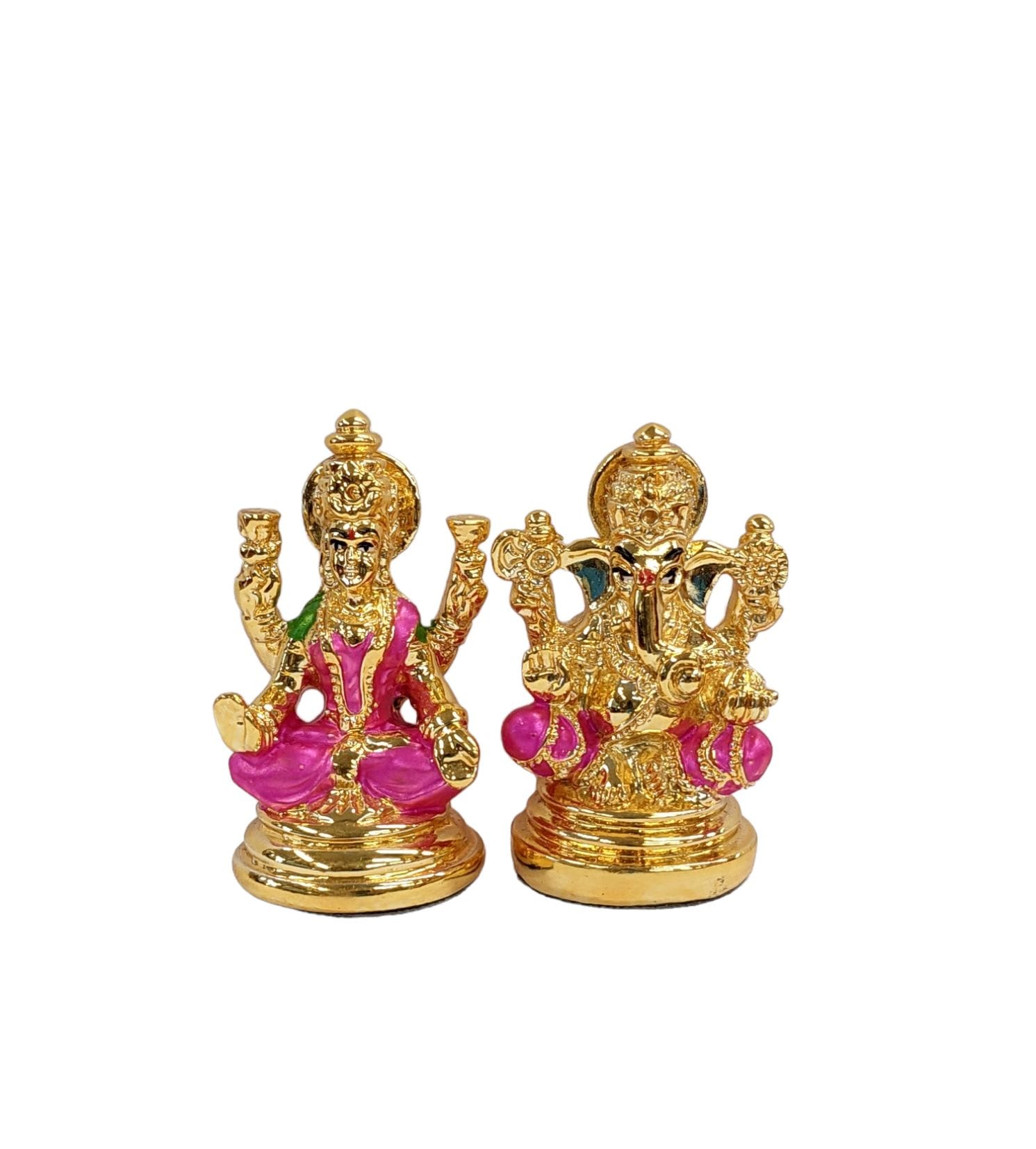 Image of Lakshmi Ganesha Gold Plated Statue