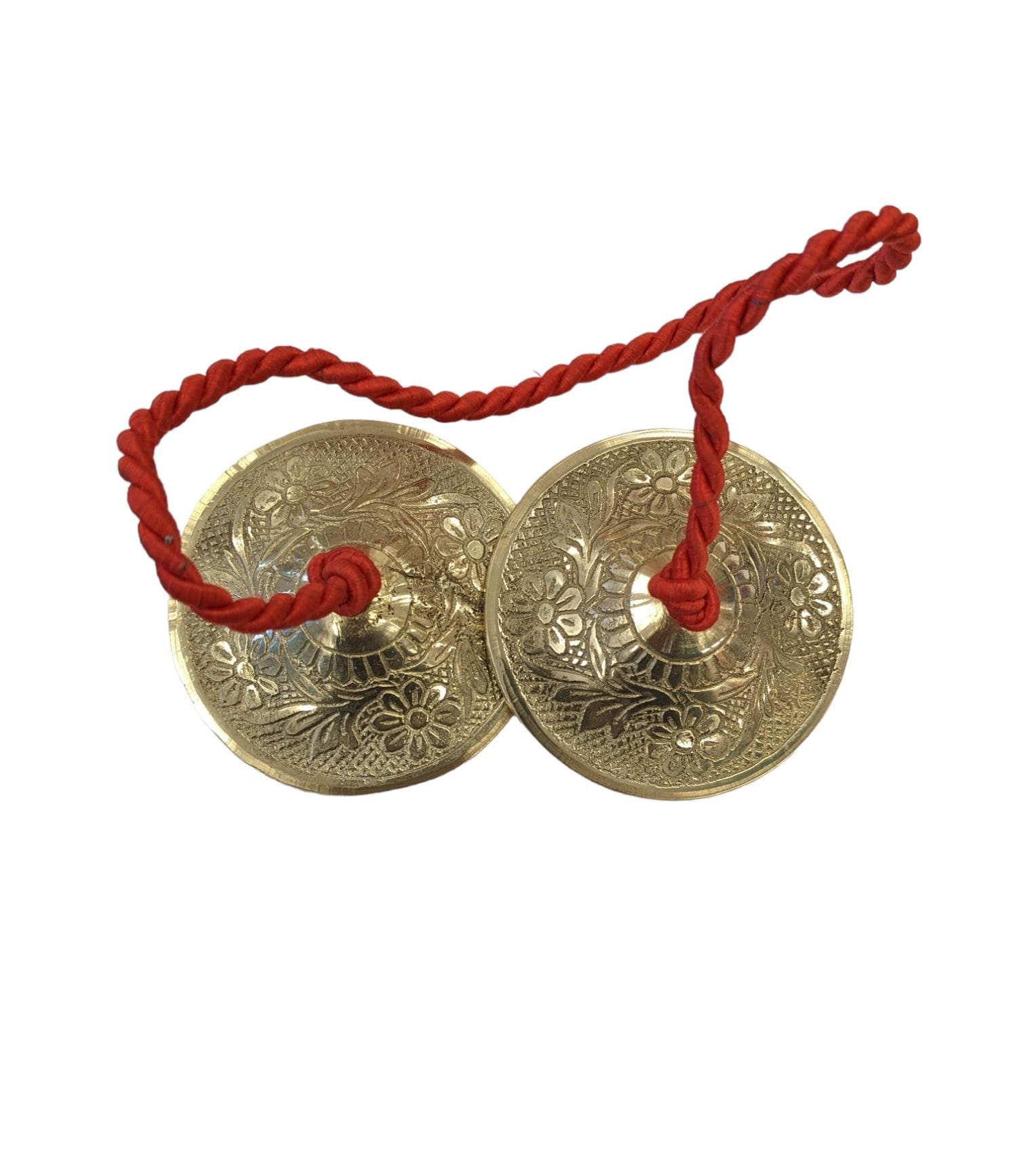 Image of Brass cymbals also called as manjira used for mediatation and music