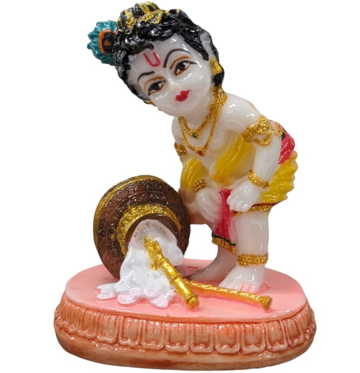 makhan chor krishna Idol - small statue of baby krishna