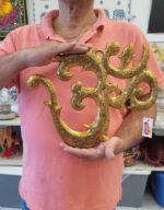 Image of a Large sized Brass Om wall hanging