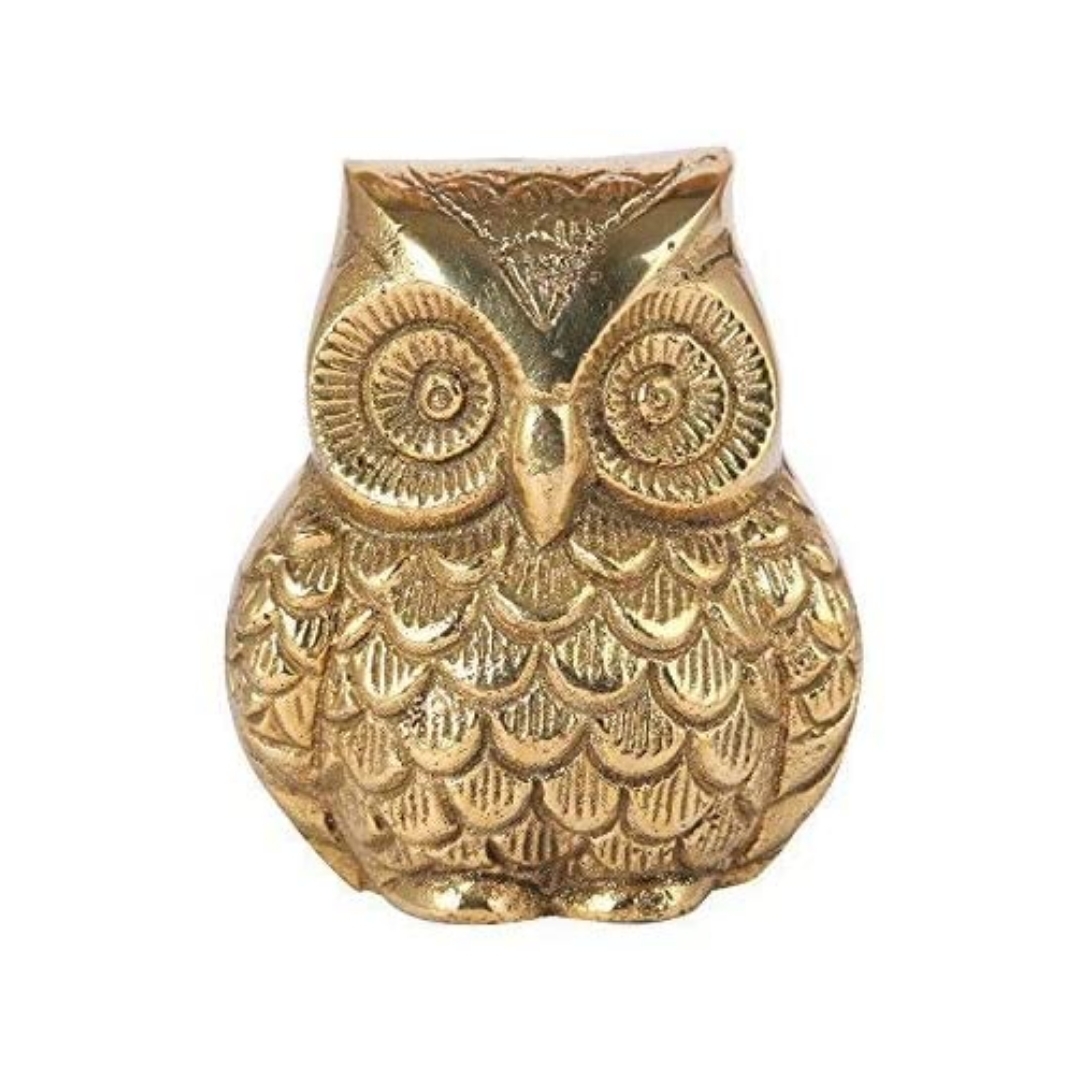 Image of a Brass Owl figurine for your home . A very prosperous idol according to vastu shastra and feng shui