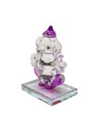 side view Image of a Glass crystal Ganesha Car Dashboard Idol