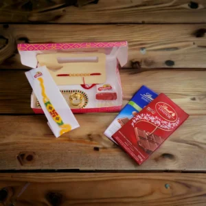 Rakhi hamper with chocolates for quick delivery in Canada and the US