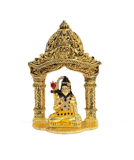 Image of Shiva inside a Mandir Car Dashboard Idol.