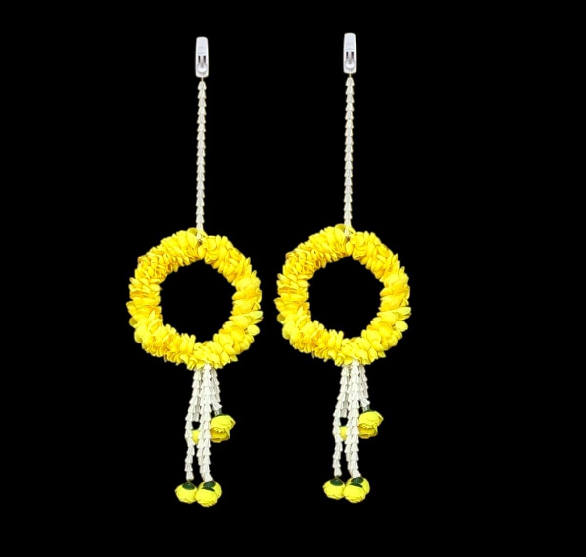 Image of Diwali decor Wall hanging for your home - yellow color flowers in Canada and the US