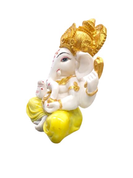 Image of Large Ganesha Idol wearing yellow dhoti