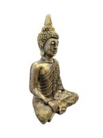 Meditating Buddha statue - Gold Antique | Large - 15 inch - Image 5