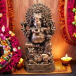 Large metal Ganesha 35 inches tall , for sale in Canada and the US.