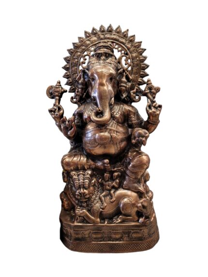 Large metal Ganesha 35 inches tall , for sale in Canada and the US.