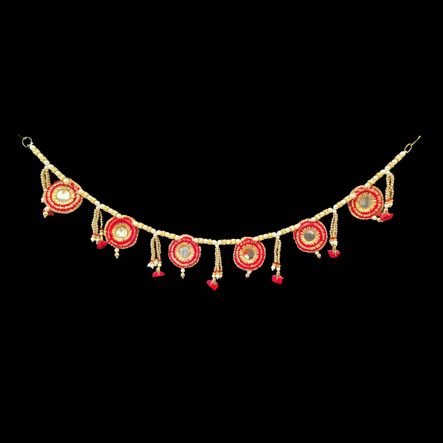 Image of a Fancy hand crafted Pearl Toran - Diwali Decoration in Canada and the US