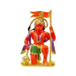 Hanuman with Dhawja Car Dashboard Idol