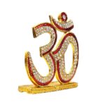 Om for Car Dashboard with red meena work