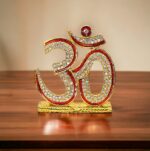 Om for Car Dashboard with red meena work