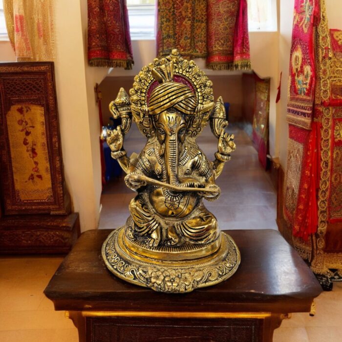 Ganesha Statue with account books - Gift for business