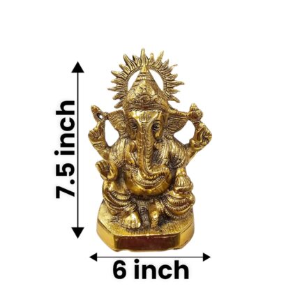 Metal Ganesha Statue - Suraj Ganesha