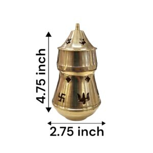 Brass Aroma Oil and Camphor Diffuser placed on a platform